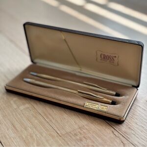 CROSS Gold Pen and Pencil Set